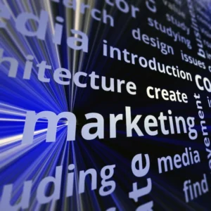 Koncepcja marketingowa sceny renderowania 3D