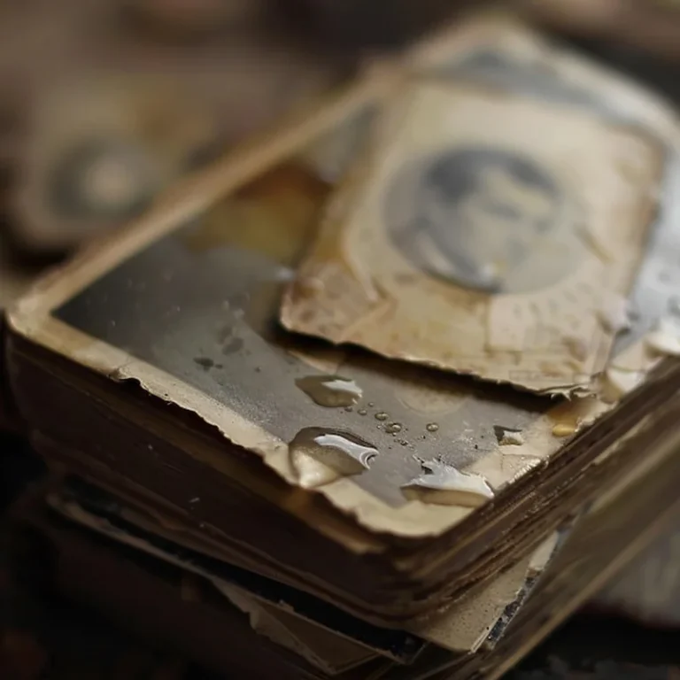 Stos starych banknotów z portretem królowej