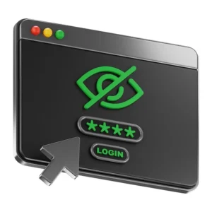 Ikona blokady bezpieczeństwa laptopa na białym tle