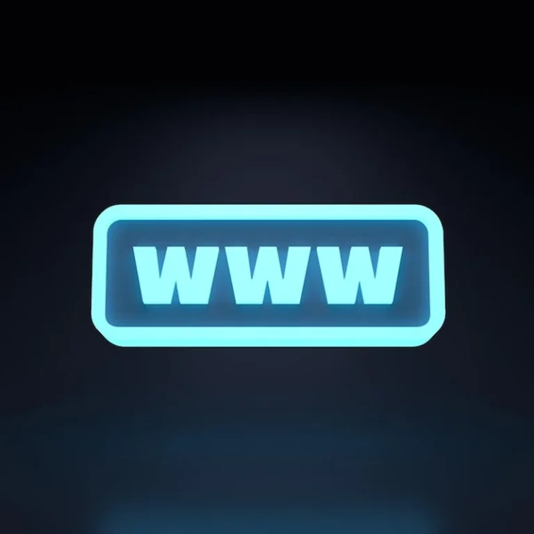 Neonowy pasek wyszukiwania na czarnym tle w renderowaniu 3D