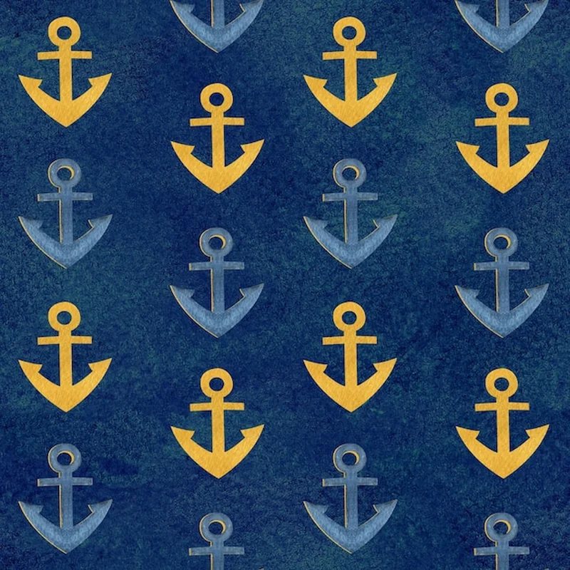 Akwarelowy wzór na niebieskim tle