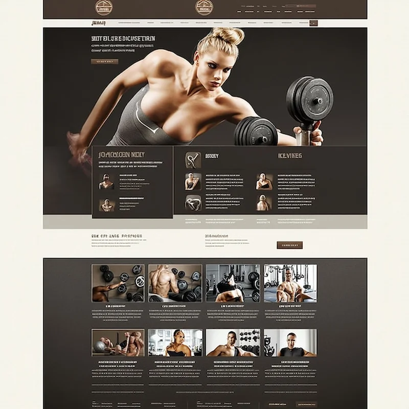 Projektowanie układu strony dla siłowni specjalizującej się w treningach