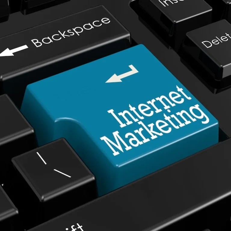 Koncepcja marketingu internetowego w 3D Render