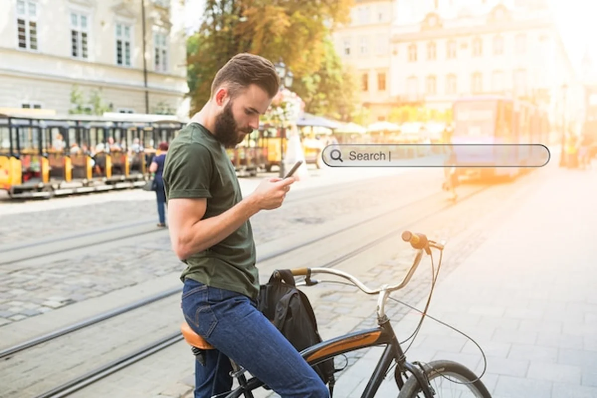 Koncepcja strony głównej z paskiem wyszukiwania